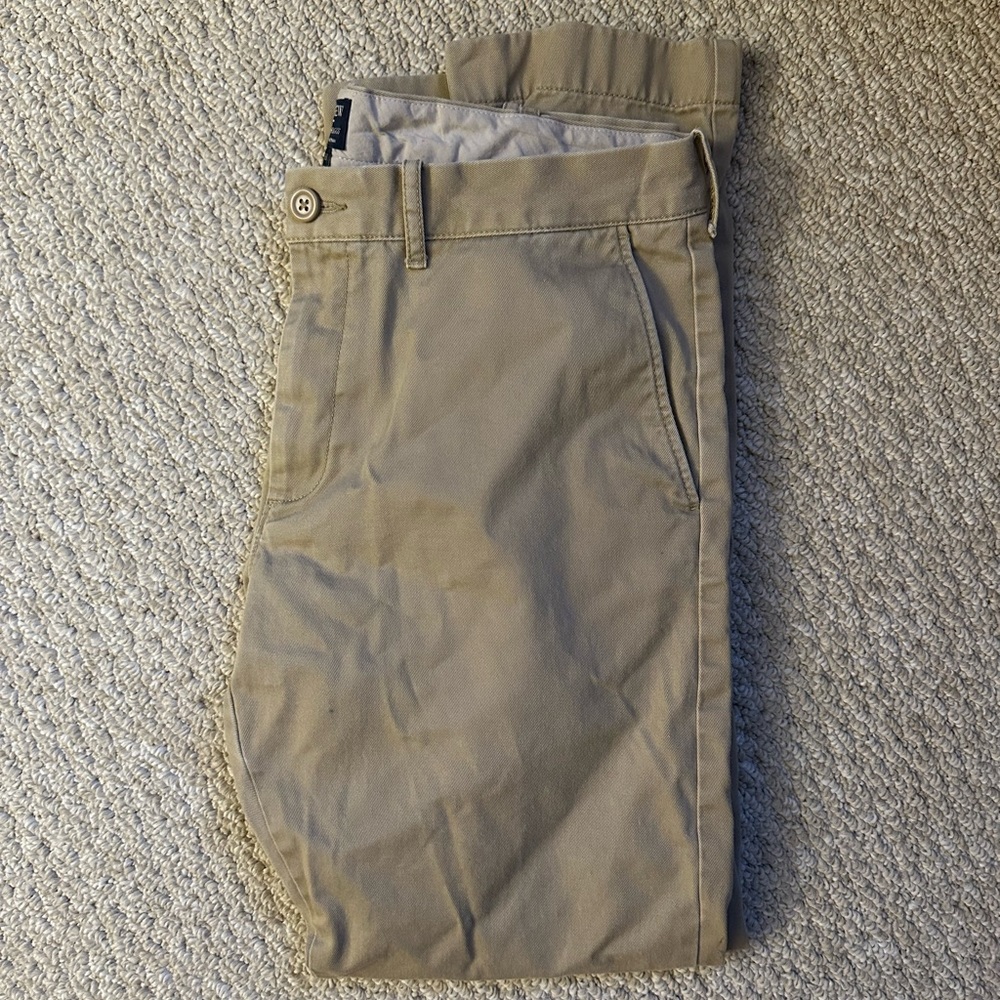J Crew The Driggs Khaki Chinos 32x30